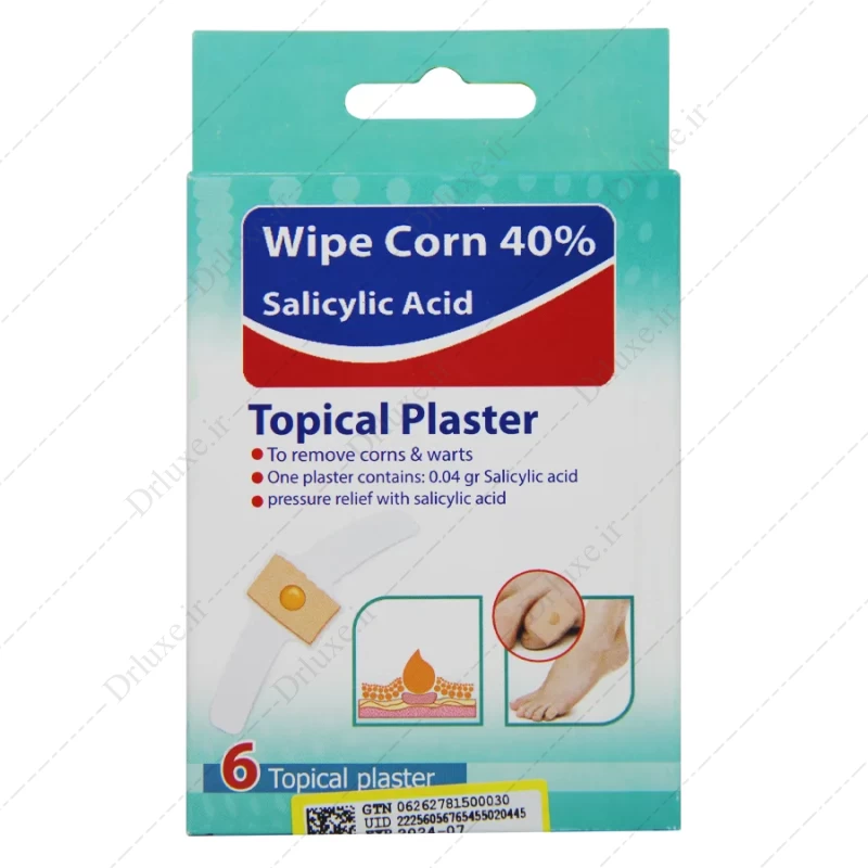 چسب میخچه وایپ کورن 40% سالسیلیک اسید 6 عدد
